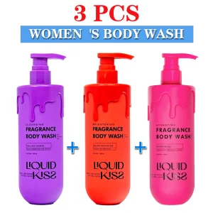 LIQUID KISS Relief Body Wash 3 Pcs 16 Oz