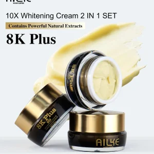AILKE Whitening Face Cream, Antioxidant, Reduce Dark Spots, Inhibit Melanin, Anti-aging, With Collagen, Niacinamide, Glutathione