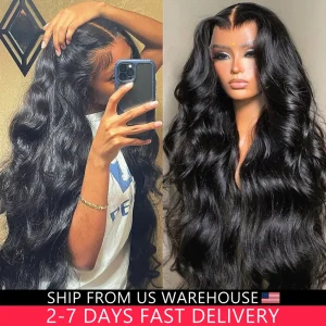250 Density Body Wave Lace Front Wig Lace Closure Wig